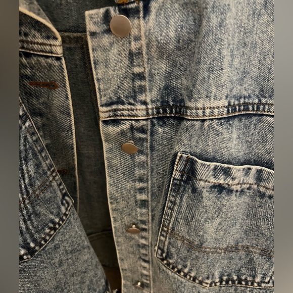 Dance & Marvel size Large jean sweatshirt jacket - Picture 2 of 4